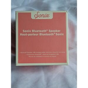 Pink Sonix Bluetooth Speaker SNX-TE-003 Coral Salmon Speaker New in Box